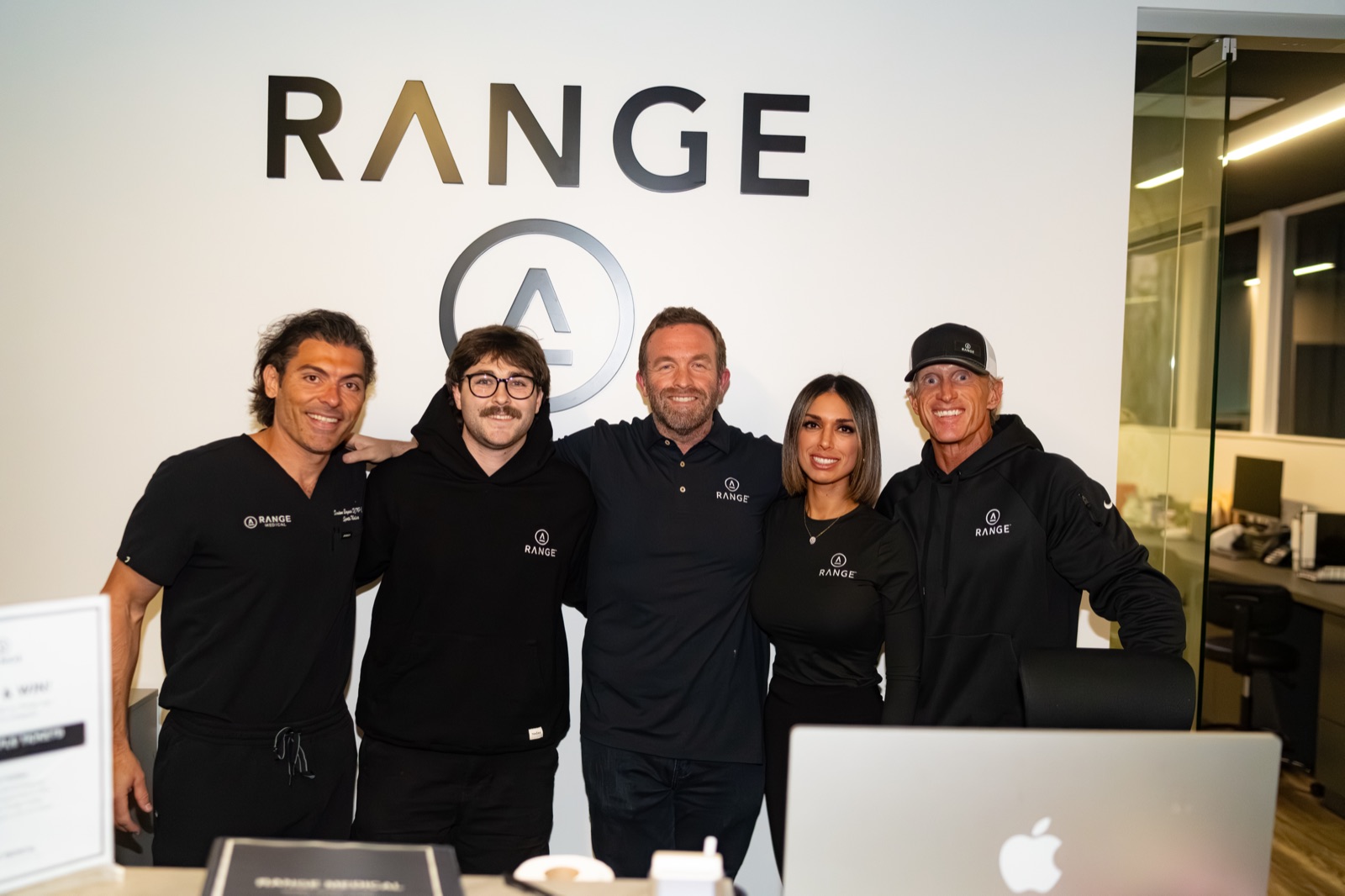 The Range Medical team at the Newport Beach front desk